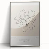 Minimalist Botanical Line Art: "Galerie Botanique No.01" Neutral Modern Print