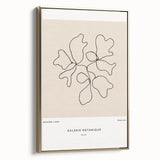 Minimalist Botanical Line Art: "Galerie Botanique No.01" Neutral Modern Print