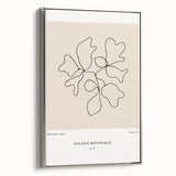 Minimalist Botanical Line Art: "Galerie Botanique No.01" Neutral Modern Print