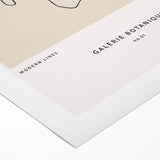 Minimalist Botanical Line Art: "Galerie Botanique No.01" Neutral Modern Print