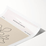 Minimalist Botanical Line Art: "Galerie Botanique No.01" Neutral Modern Print
