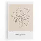 Minimalist Botanical Line Art: "Galerie Botanique No.01" Neutral Modern Print