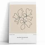 Minimalist Botanical Line Art: "Galerie Botanique No.01" Neutral Modern Print