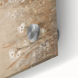 Minimalist Landscape Art: Soft Field of Wildflowers in Neutral Tones