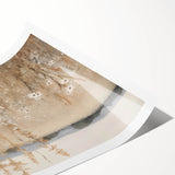 Minimalist Landscape Art: Soft Field of Wildflowers in Neutral Tones