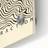 Minimalist Abstract Art: "The Law of Abstraction" Wavy Line Pattern