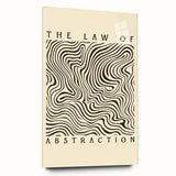 Minimalist Abstract Art: "The Law of Abstraction" Wavy Line Pattern
