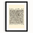 Minimalist Abstract Art: "The Law of Abstraction" Wavy Line Pattern