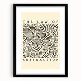 Minimalist Abstract Art: "The Law of Abstraction" Wavy Line Pattern