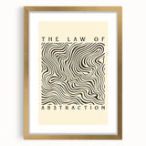 Minimalist Abstract Art: "The Law of Abstraction" Wavy Line Pattern