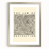 Minimalist Abstract Art: "The Law of Abstraction" Wavy Line Pattern