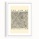 Minimalist Abstract Art: "The Law of Abstraction" Wavy Line Pattern