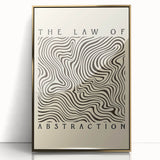 Minimalist Abstract Art: "The Law of Abstraction" Wavy Line Pattern