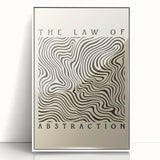 Minimalist Abstract Art: "The Law of Abstraction" Wavy Line Pattern