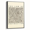 Minimalist Abstract Art: "The Law of Abstraction" Wavy Line Pattern