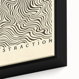 Minimalist Abstract Art: "The Law of Abstraction" Wavy Line Pattern
