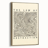 Minimalist Abstract Art: "The Law of Abstraction" Wavy Line Pattern