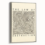 Minimalist Abstract Art: "The Law of Abstraction" Wavy Line Pattern