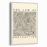 Minimalist Abstract Art: "The Law of Abstraction" Wavy Line Pattern