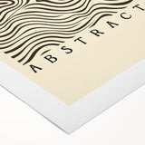 Minimalist Abstract Art: "The Law of Abstraction" Wavy Line Pattern