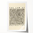 Minimalist Abstract Art: "The Law of Abstraction" Wavy Line Pattern