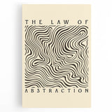 Minimalist Abstract Art: "The Law of Abstraction" Wavy Line Pattern