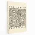 Minimalist Abstract Art: "The Law of Abstraction" Wavy Line Pattern