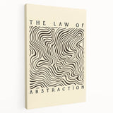 Minimalist Abstract Art: "The Law of Abstraction" Wavy Line Pattern