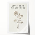 Minimalist Botanical Art: "Let’s Grow Wildflowers" Modern Floral Print