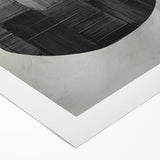 Minimalist Abstract Wall Art – Black Organic Shapes on White Canvas