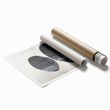 Minimalist Abstract Wall Art – Black Organic Shapes on White Canvas