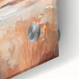 Minimalist Landscape Art: Warm Autumn Fields in Soft Abstract Tones