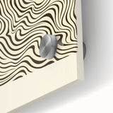 Minimalist Abstract Art: "Art is Always the Answer" Wavy Line Design