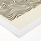 Minimalist Abstract Art: "Art is Always the Answer" Wavy Line Design