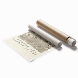 Minimalist Abstract Art: "Art is Always the Answer" Wavy Line Design