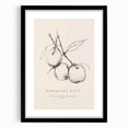 Minimalist Botanical Art: "Homegrown Fruit" Apple Branch Sketch in Neutral Tones