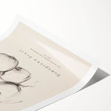 Minimalist Botanical Art: "Homegrown Fruit" Apple Branch Sketch in Neutral Tones