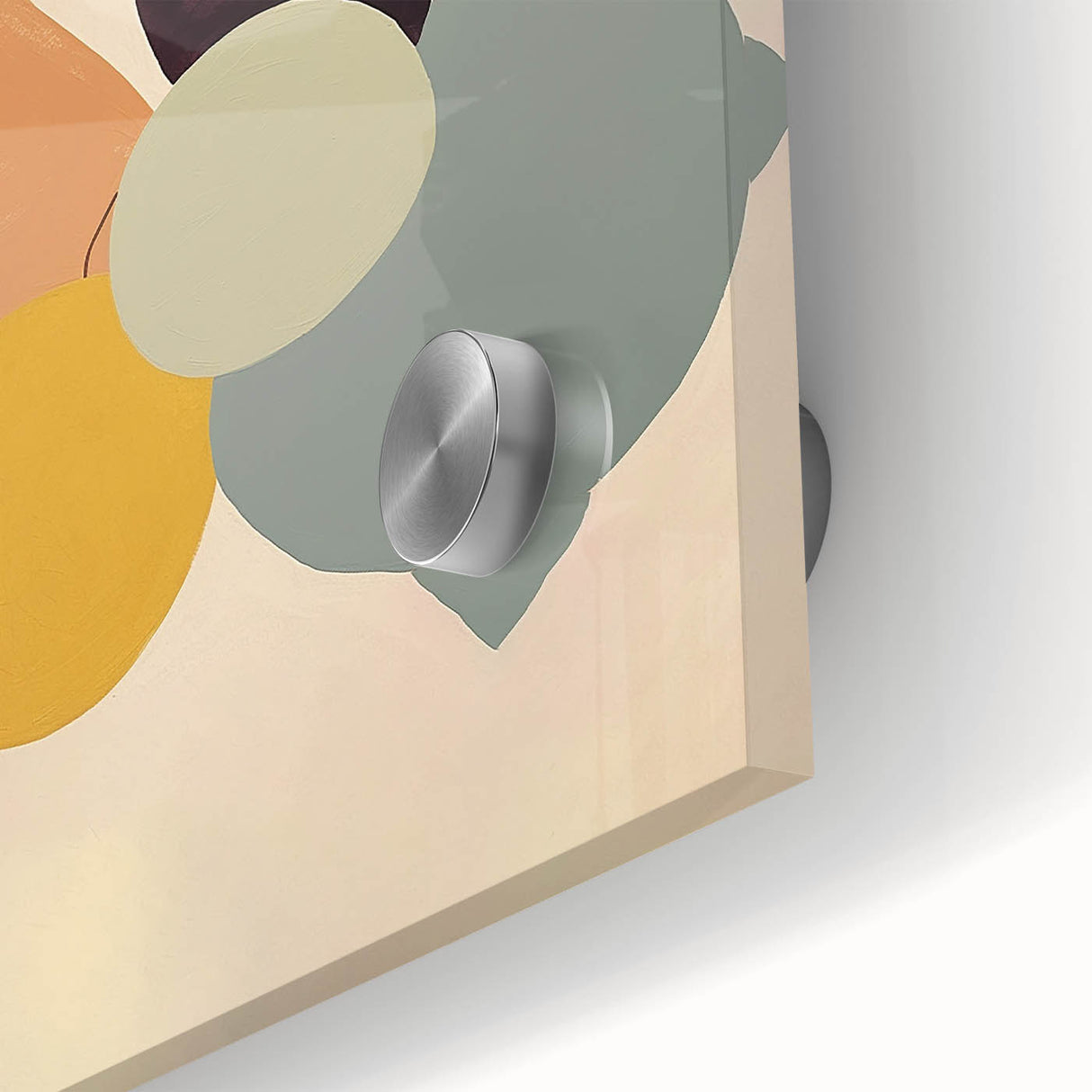 Minimalist Abstract Fruit Art: Bold Shapes and Soft Tones