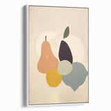 Minimalist Abstract Fruit Art: Bold Shapes and Soft Tones