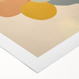 Minimalist Abstract Fruit Art: Bold Shapes and Soft Tones