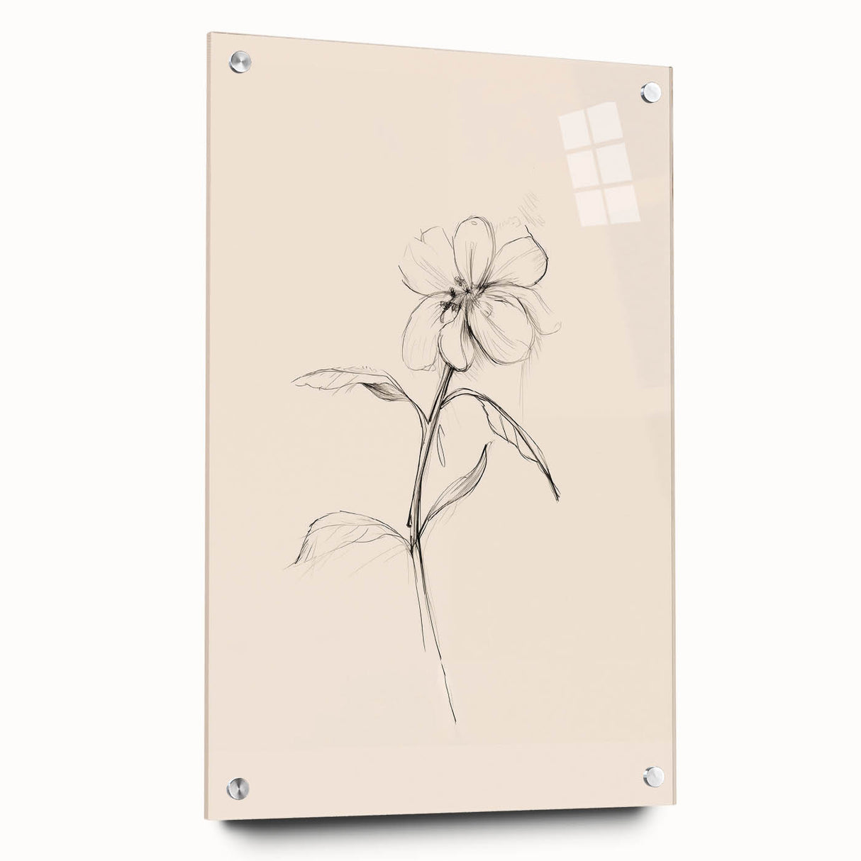 Minimalist Floral Wall Art – Modern Simple Line Art Prints for Home Decor