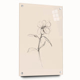 Minimalist Floral Wall Art – Modern Simple Line Art Prints for Home Decor