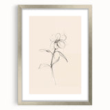 Minimalist Floral Wall Art – Modern Simple Line Art Prints for Home Decor