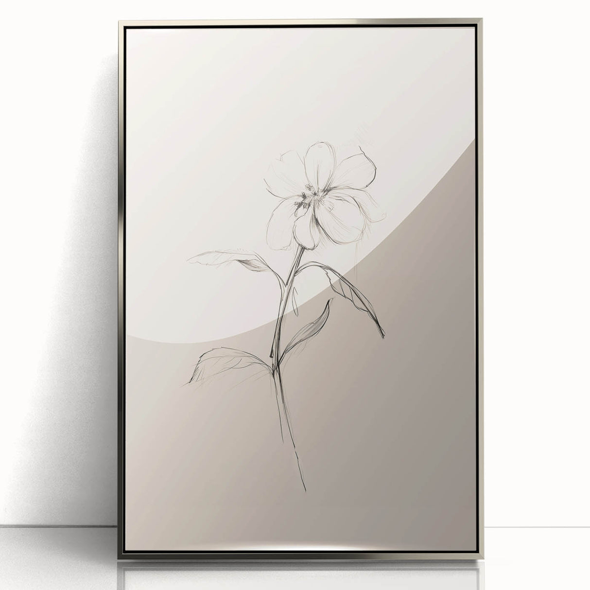 Minimalist Floral Wall Art – Modern Simple Line Art Prints for Home Decor