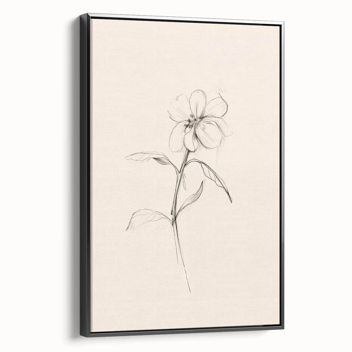 Minimalist Floral Wall Art – Modern Simple Line Art Prints for Home Decor