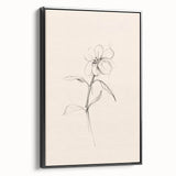 Minimalist Floral Wall Art – Modern Simple Line Art Prints for Home Decor