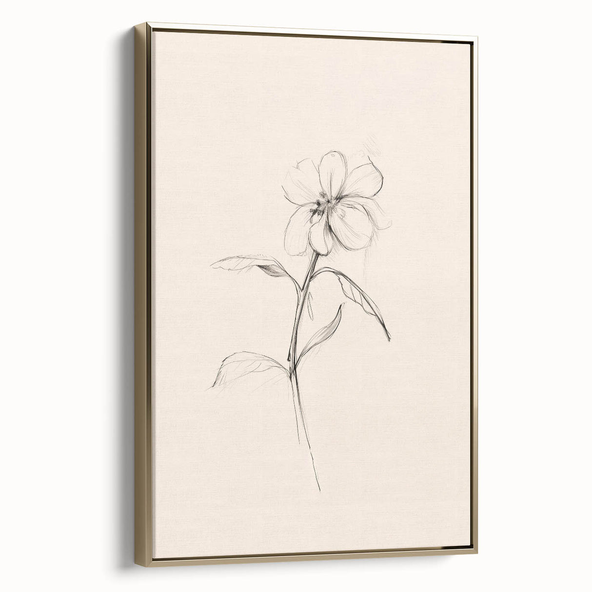 Minimalist Floral Wall Art – Modern Simple Line Art Prints for Home Decor