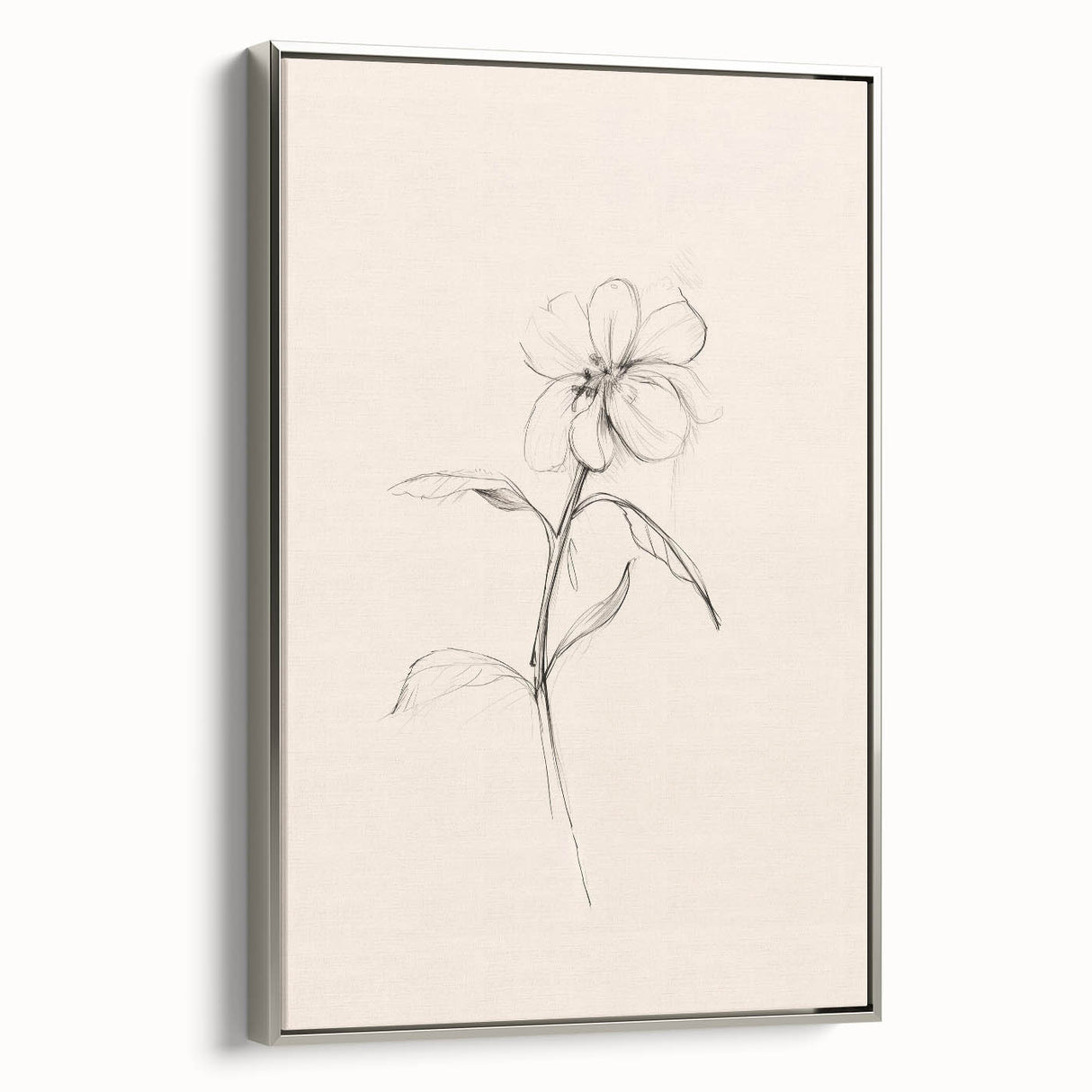 Minimalist Floral Wall Art – Modern Simple Line Art Prints for Home Decor