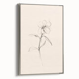 Minimalist Floral Wall Art – Modern Simple Line Art Prints for Home Decor