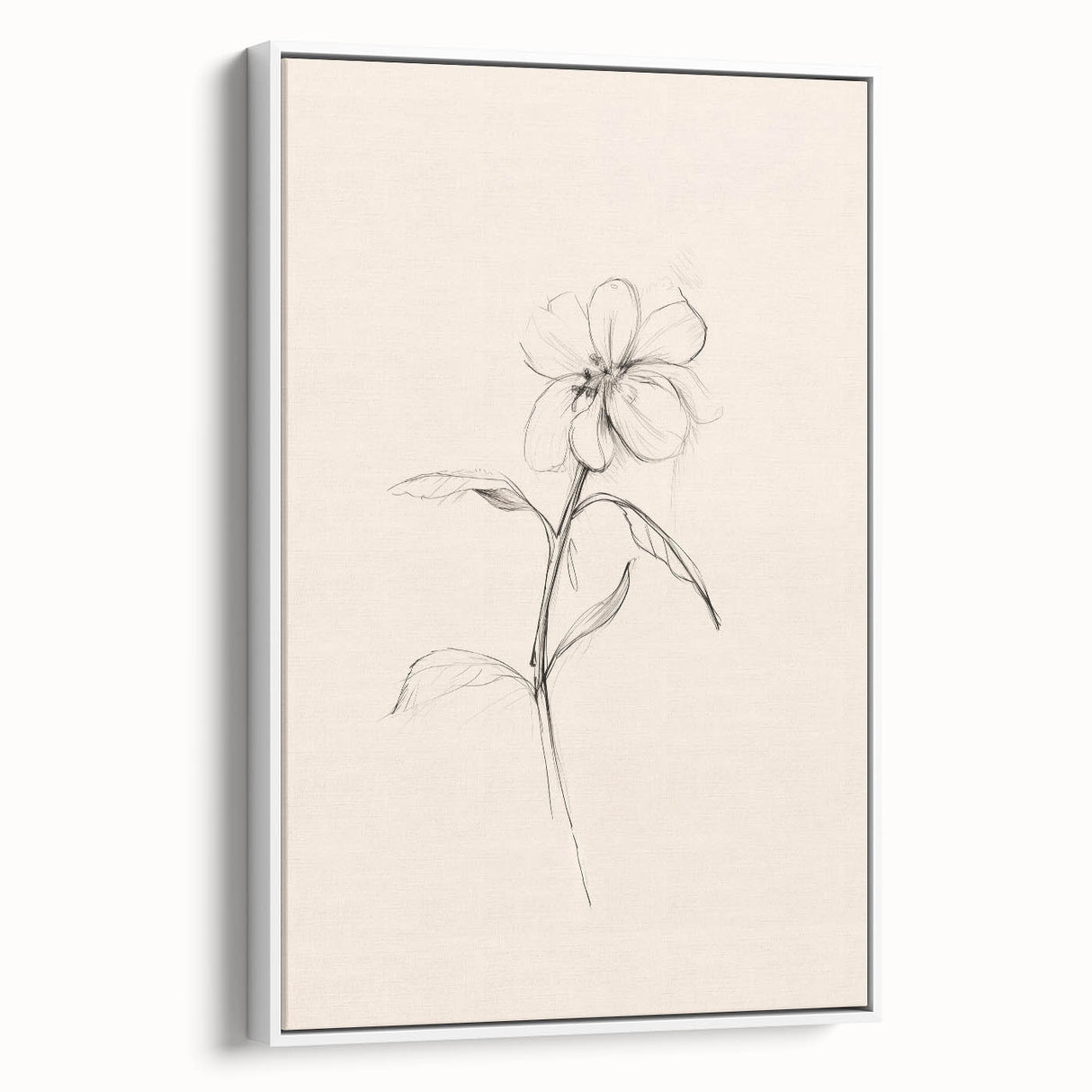 Minimalist Floral Wall Art – Modern Simple Line Art Prints for Home Decor